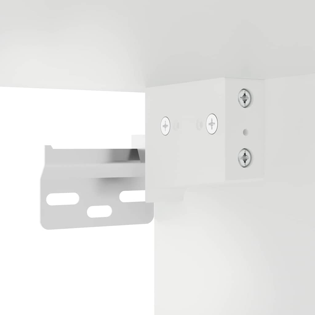 Hanging Cabinet Concrete Grey and White 57 x 57 x 80 cm