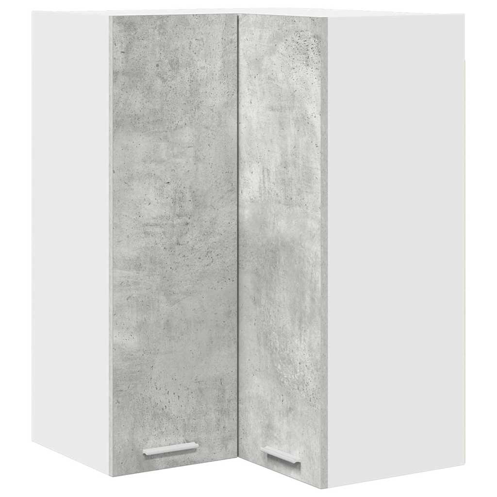 Hanging Cabinet Concrete Grey and White 57 x 57 x 80 cm