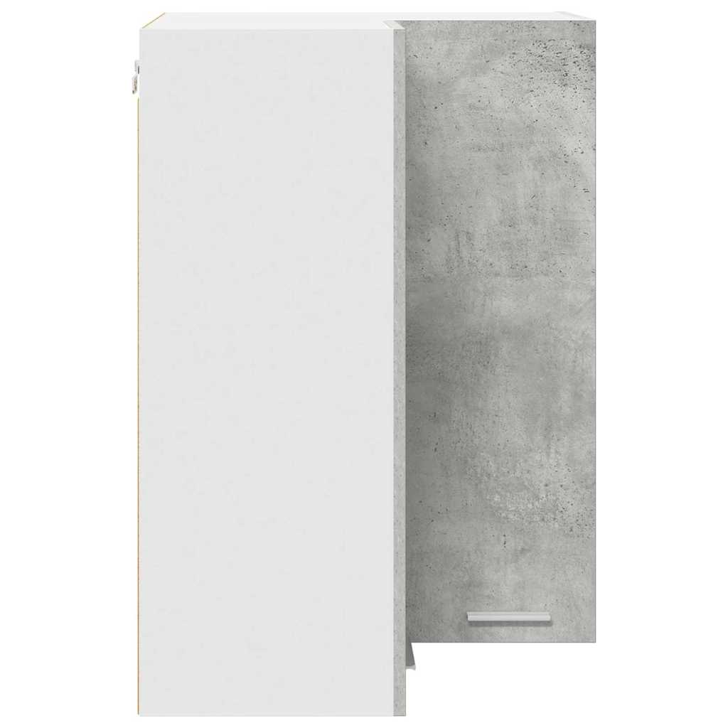 Hanging Cabinet Concrete Grey and White 57 x 57 x 80 cm