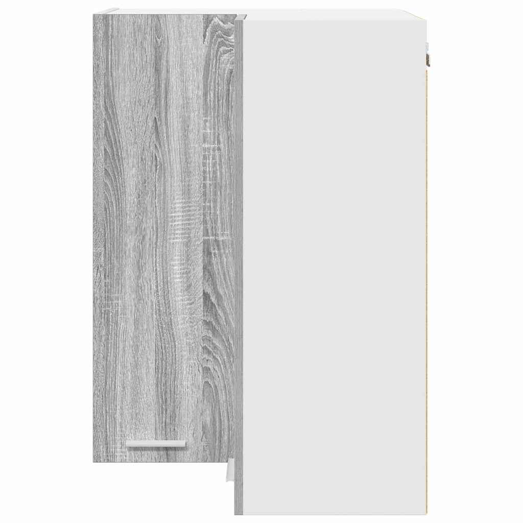 Hanging Cabinet Grey Sonoma and White 57 x 57 x 80 cm