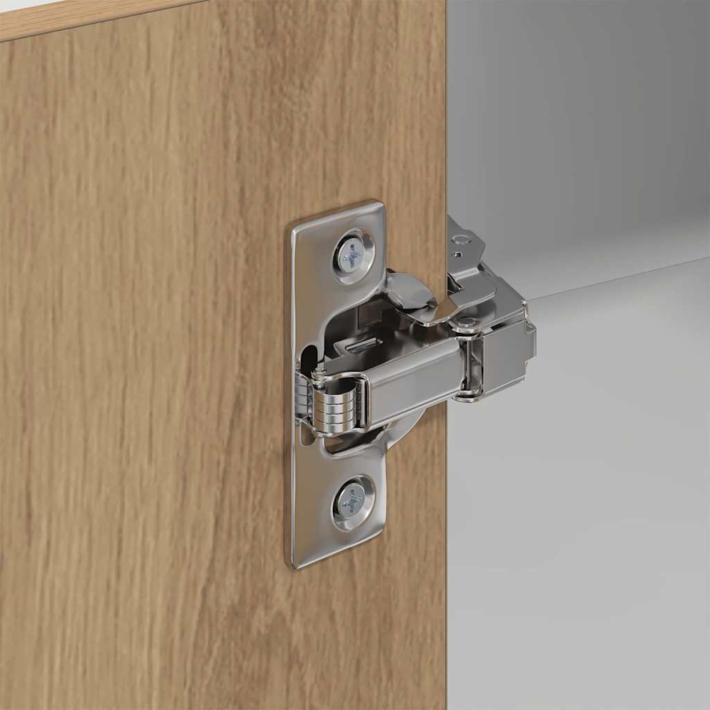 Hanging Cabinet Artisan Oak and White 57 x 57 x 80 cm