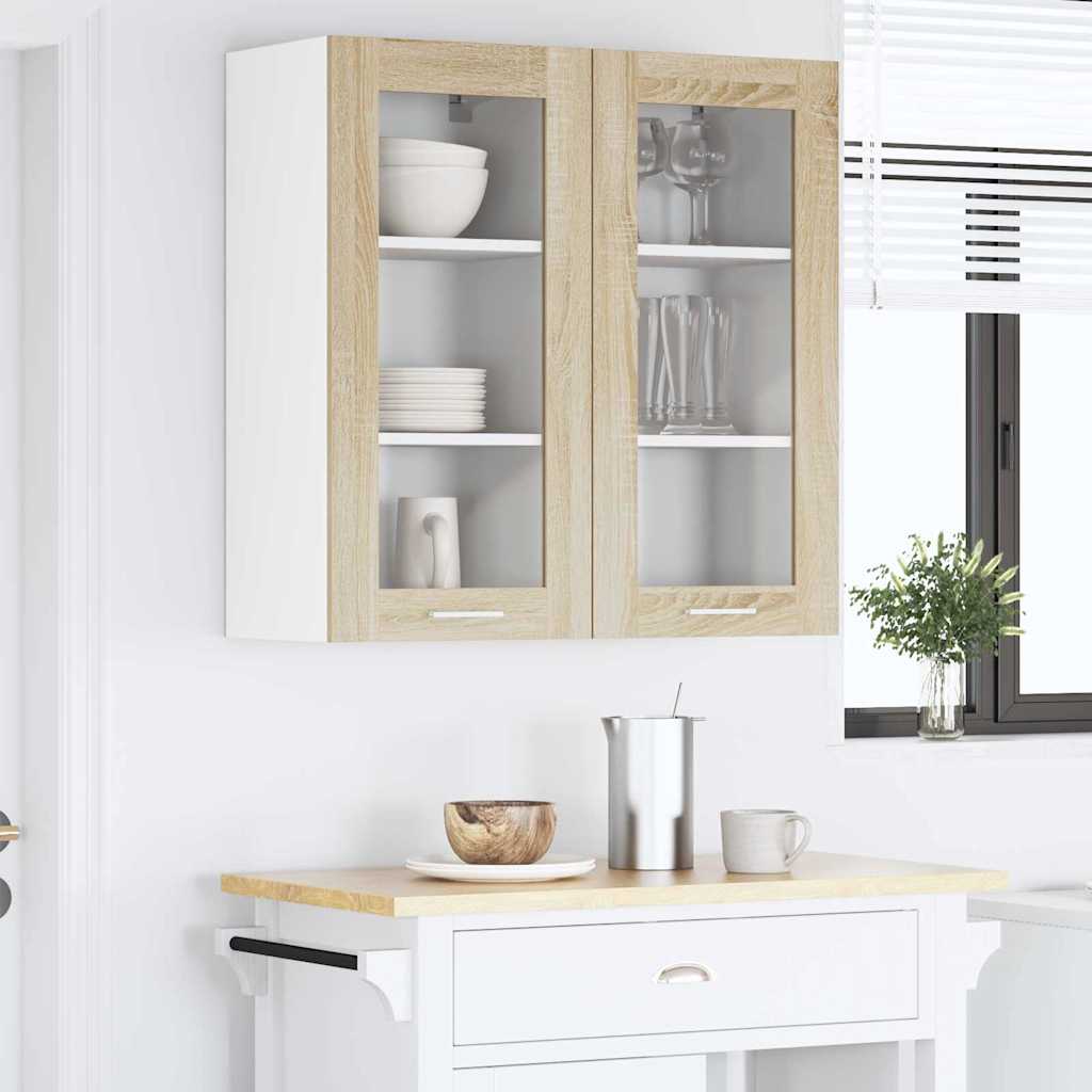 Hanging Cabinet Sonoma Oak 40 x 31 x 80 cm Engineered Wood