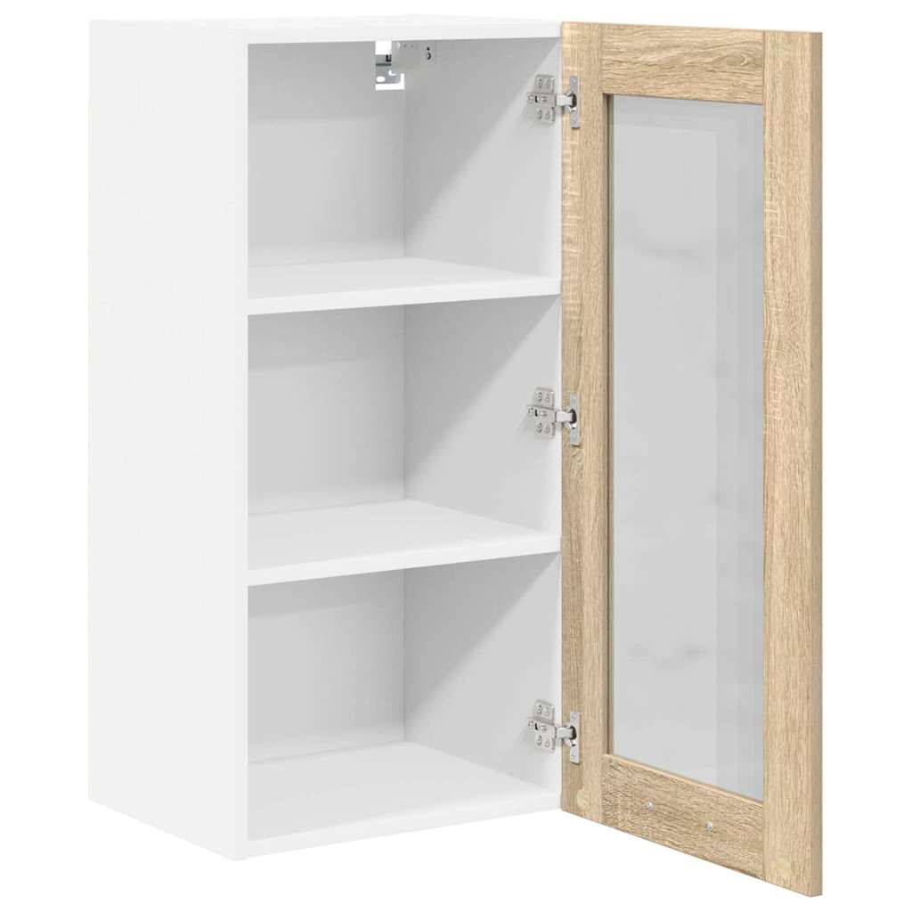 Hanging Cabinet Sonoma Oak 40 x 31 x 80 cm Engineered Wood