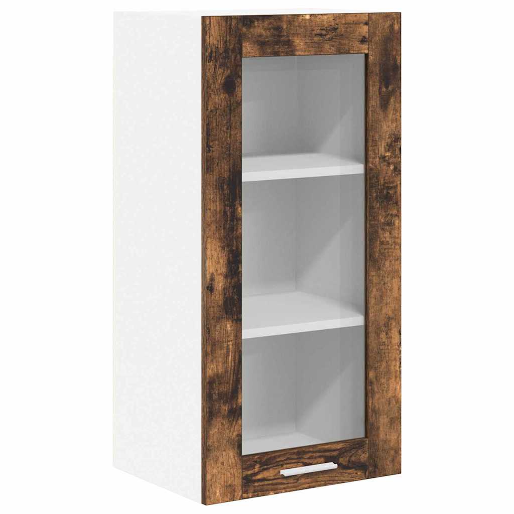 Hanging Cabinet Smoked Oak 40 x 31 x 80 cm Engineered Wood