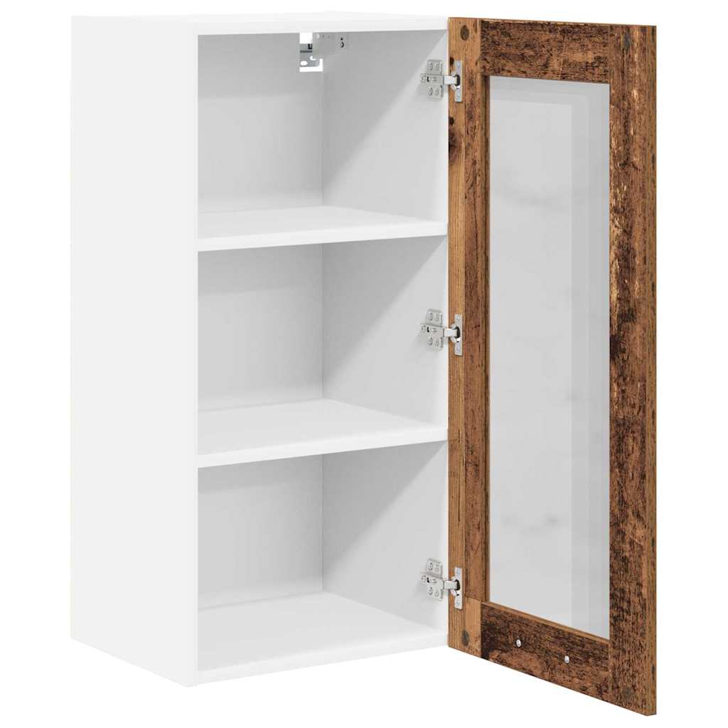 Hanging Cabinet Smoked Oak 40 x 31 x 80 cm Engineered Wood