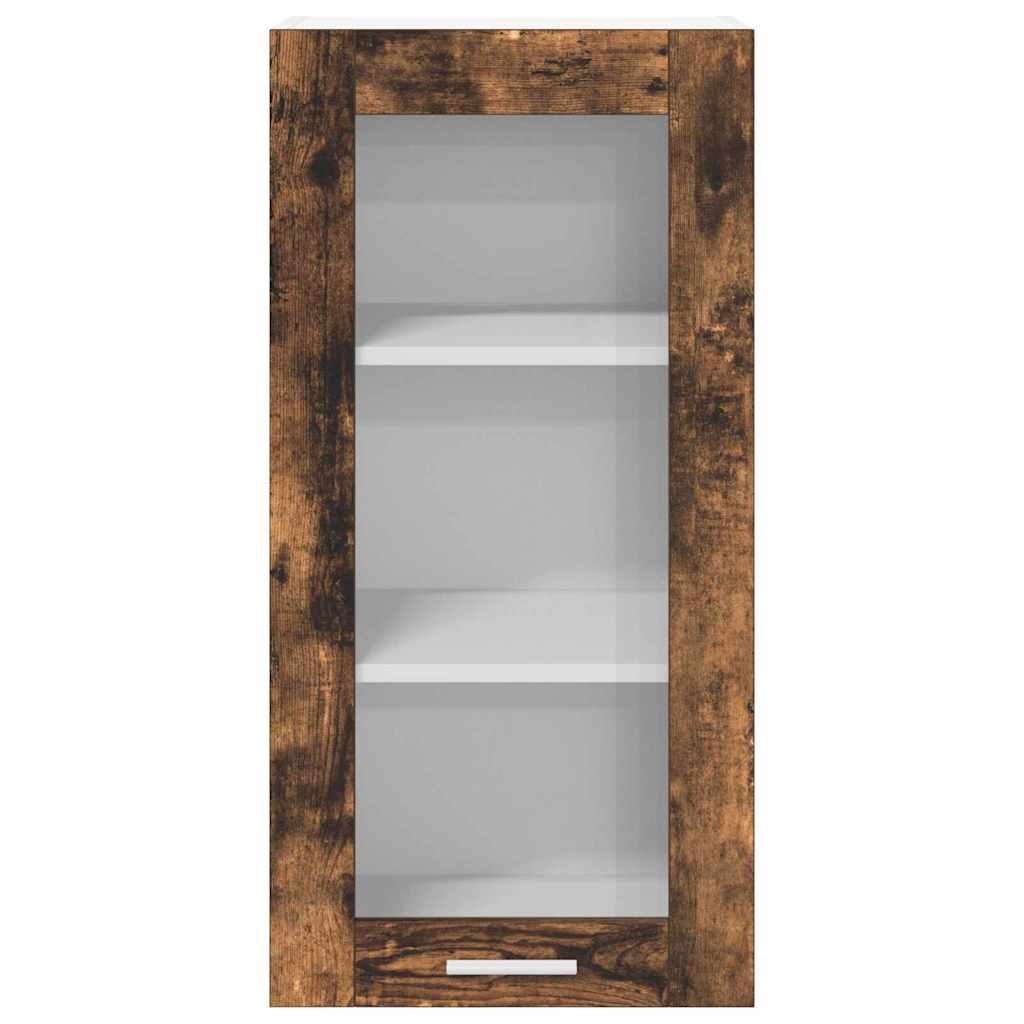 Hanging Cabinet Smoked Oak 40 x 31 x 80 cm Engineered Wood
