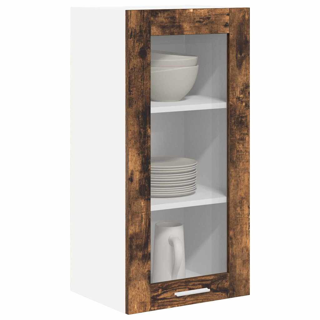 Hanging Cabinet Smoked Oak 40 x 31 x 80 cm Engineered Wood