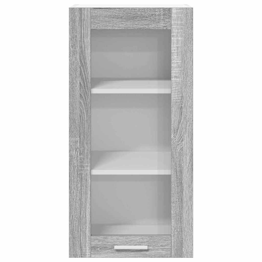 Hanging Cabinet with Storage 2 pcs Grey Sonoma 40 x 31 x 80 cm