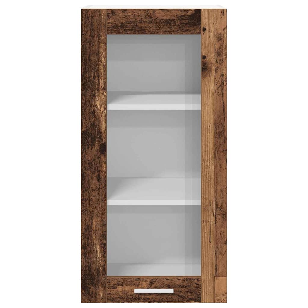 Hanging Cabinet 2 pcs Old Wood 40 x 31 x 80 cm Engineered Wood
