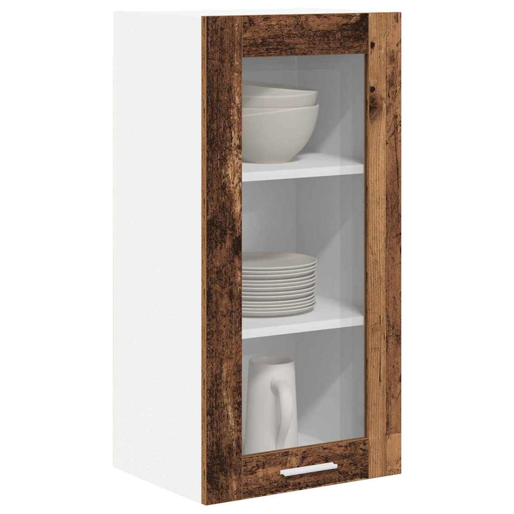 Hanging Cabinet 2 pcs Old Wood 40 x 31 x 80 cm Engineered Wood