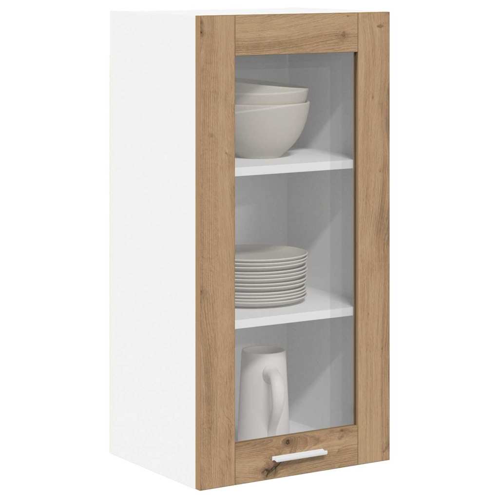 Hanging Cabinet with Storage 2 pcs Artisan Oak 40 x 31 x 80 cm