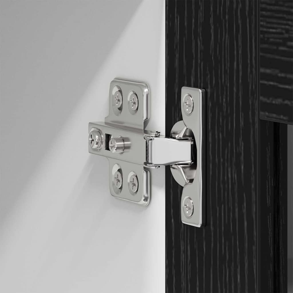 Hanging Cabinet Black Oak 60 x 31 x 80 cm Engineered Wood