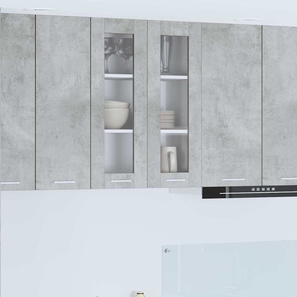 Hanging Cabinet Concrete Grey 60 x 31 x 80 cm Engineered Wood