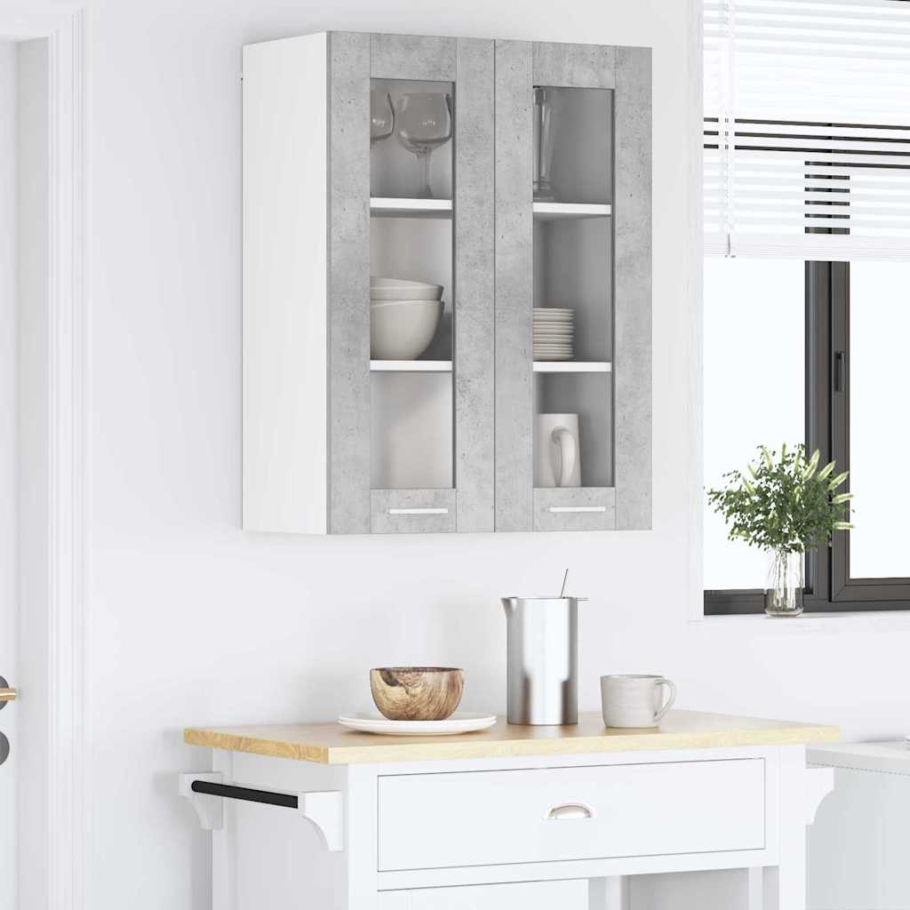 Hanging Cabinet Concrete Grey 60 x 31 x 80 cm Engineered Wood