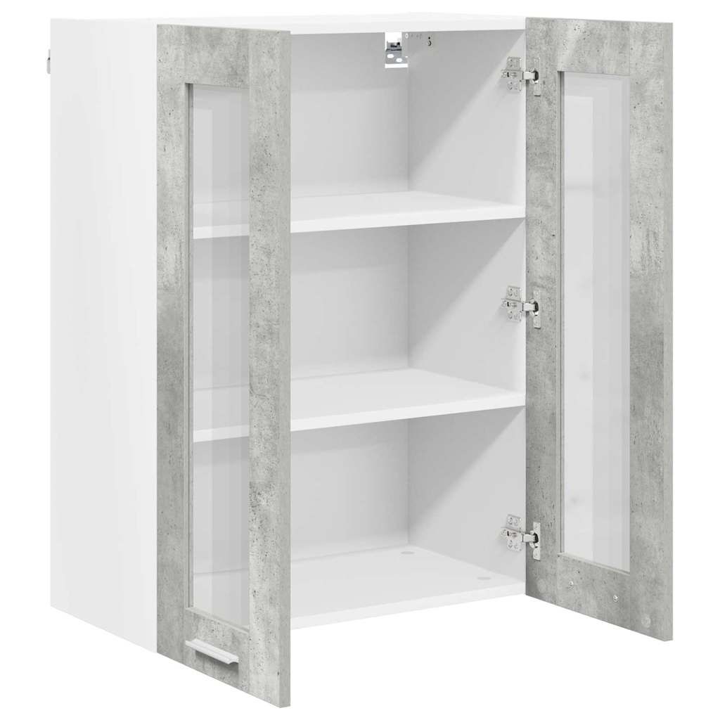 Hanging Cabinet Concrete Grey 60 x 31 x 80 cm Engineered Wood