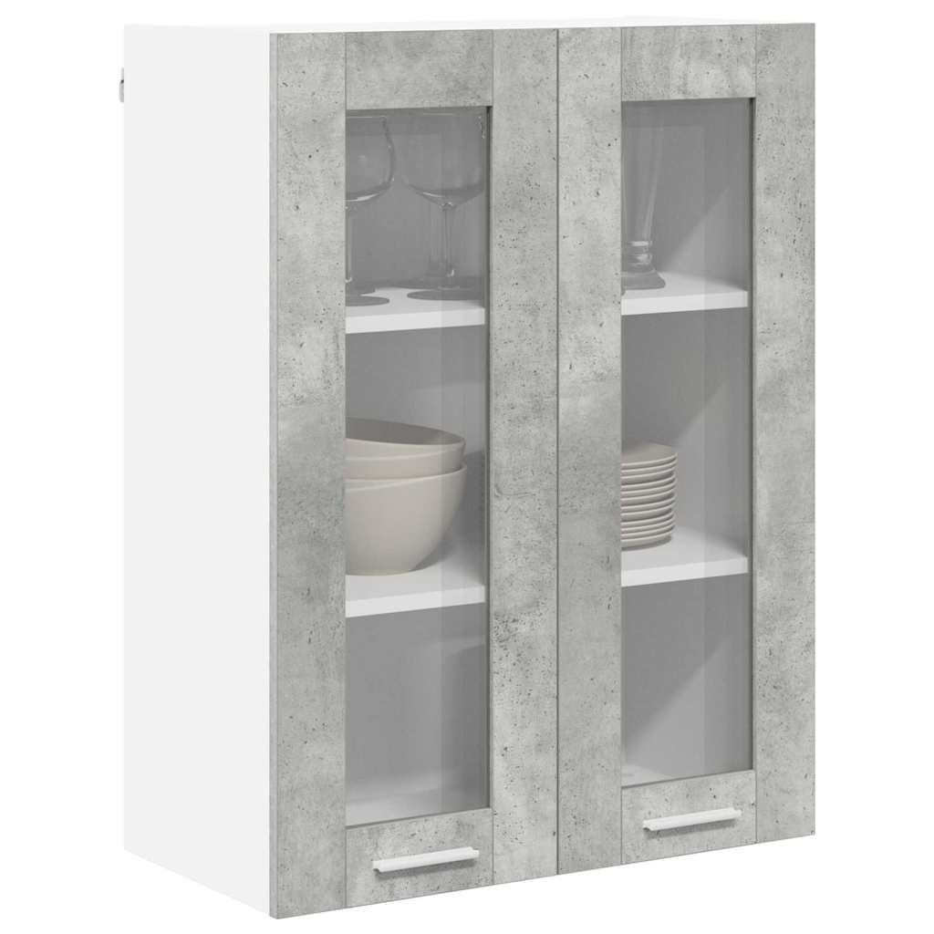 Hanging Cabinet Concrete Grey 60 x 31 x 80 cm Engineered Wood