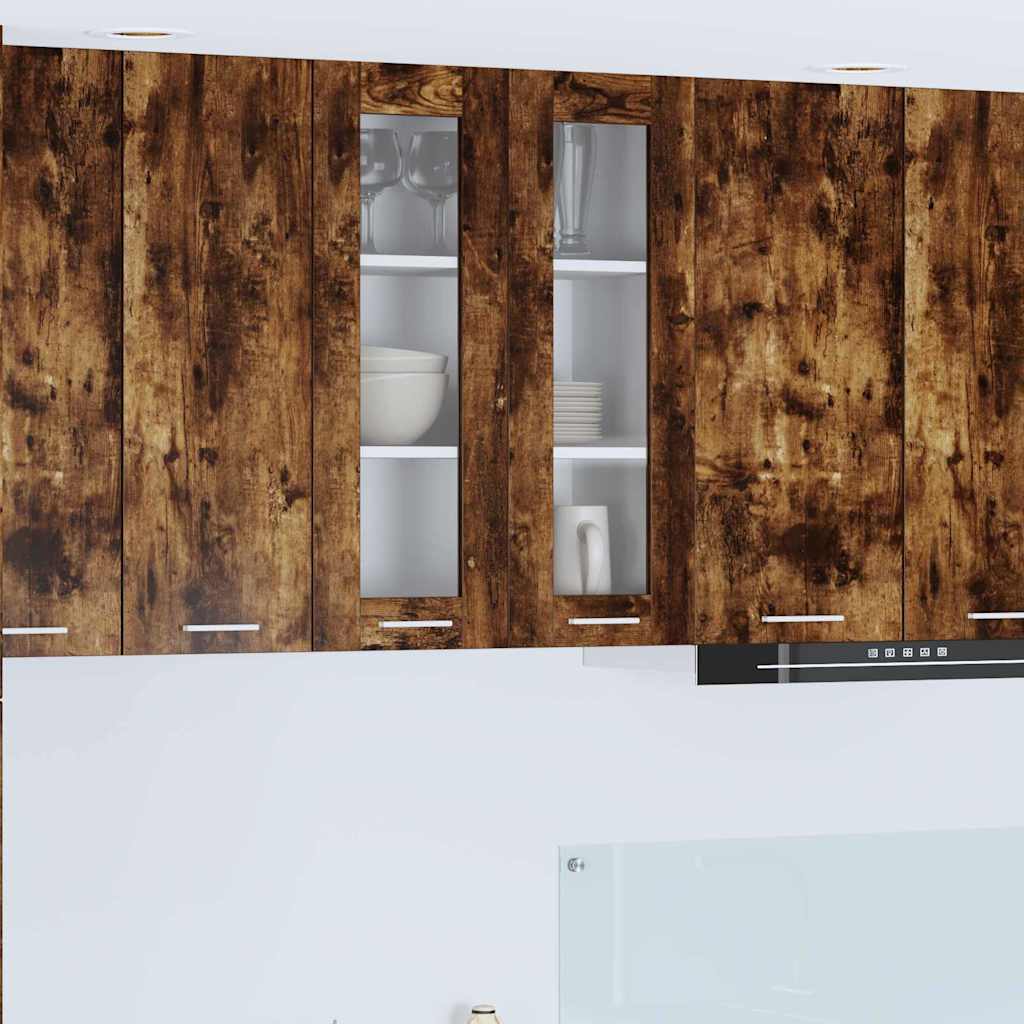 Hanging Cabinet Smoked Oak 60 x 31 x 80 cm Engineered Wood