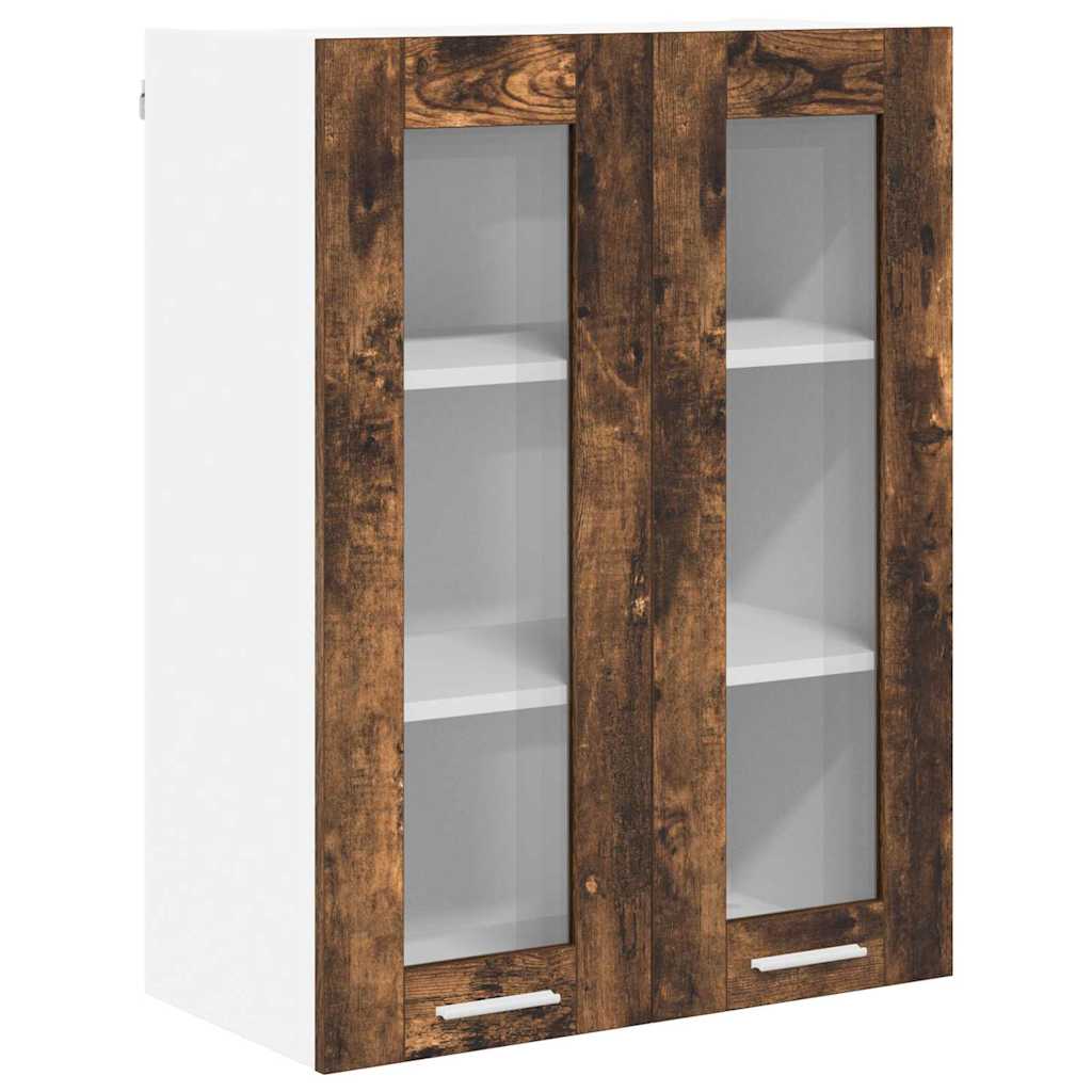 Hanging Cabinet Smoked Oak 60 x 31 x 80 cm Engineered Wood
