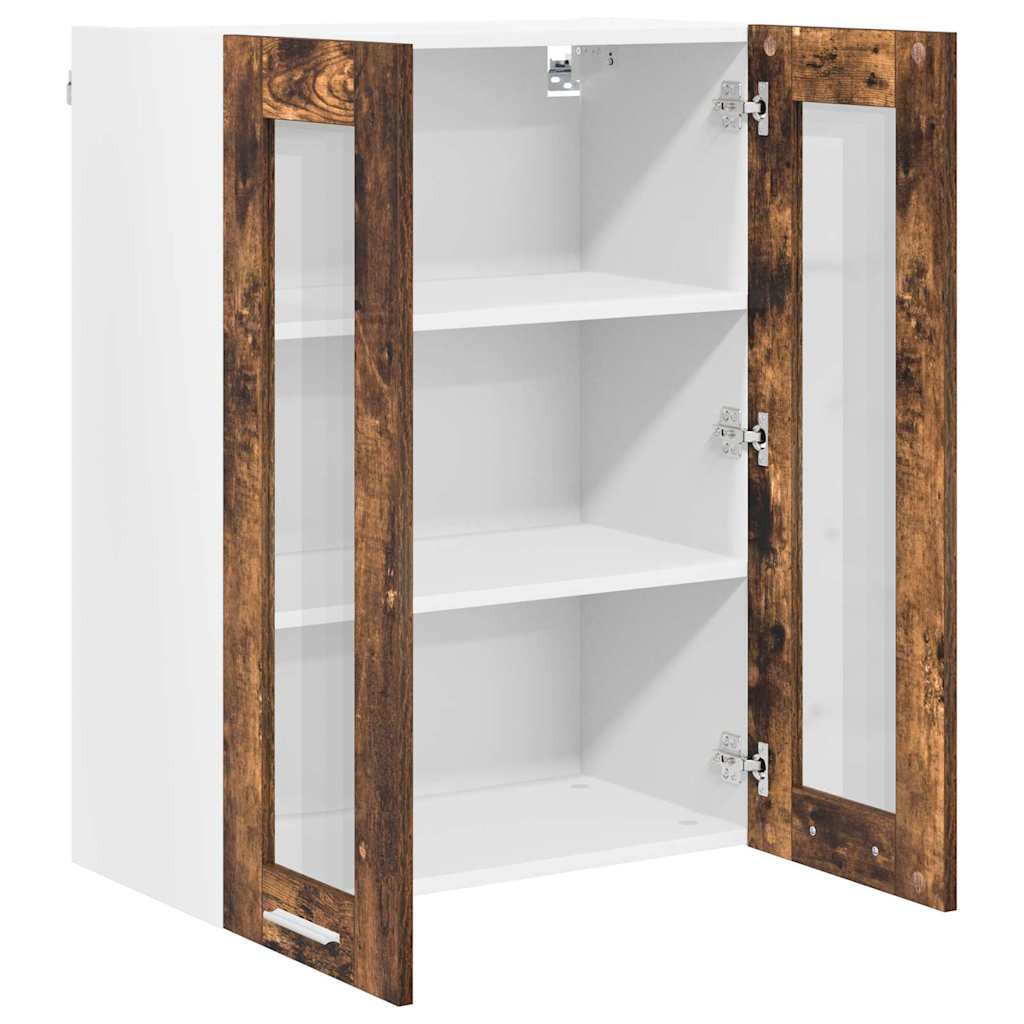 Hanging Cabinet Smoked Oak 60 x 31 x 80 cm Engineered Wood