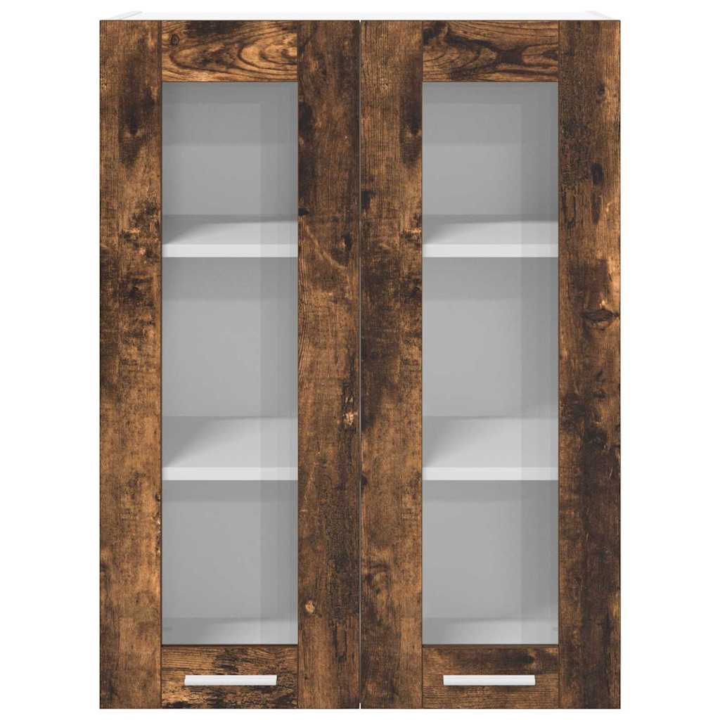 Hanging Cabinet Smoked Oak 60 x 31 x 80 cm Engineered Wood