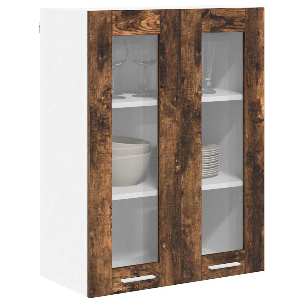 Hanging Cabinet Smoked Oak 60 x 31 x 80 cm Engineered Wood