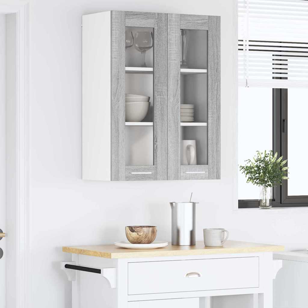 Hanging Cabinet Grey Sonoma 60 x 31 x 80 cm Engineered Wood