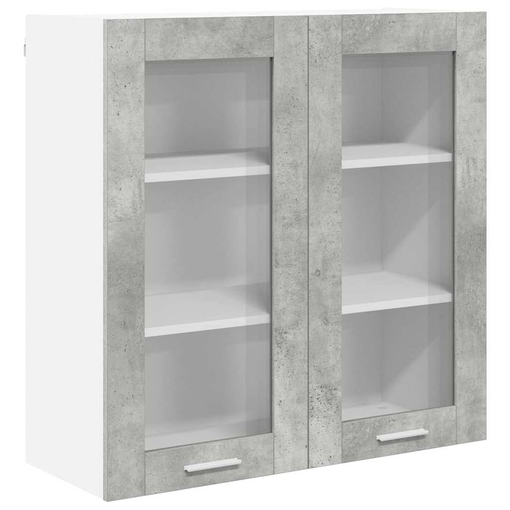 Hanging Cabinet Concrete Grey 80 x 31 x 80 cm Engineered Wood