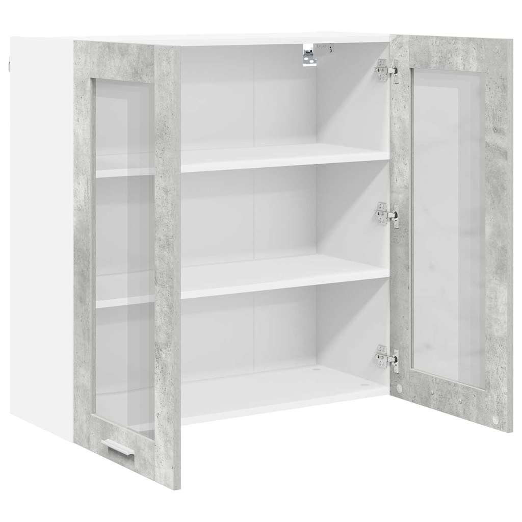 Hanging Cabinet Concrete Grey 80 x 31 x 80 cm Engineered Wood