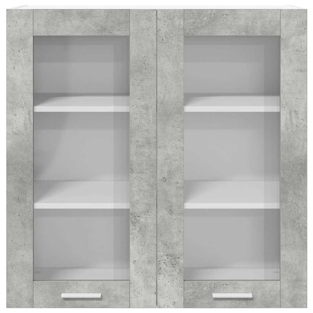 Hanging Cabinet Concrete Grey 80 x 31 x 80 cm Engineered Wood