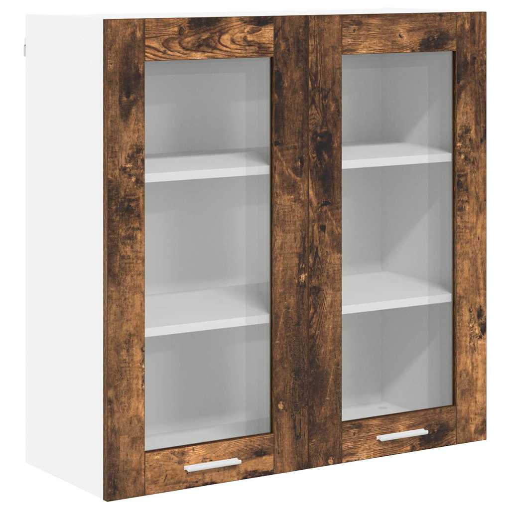 Hanging Cabinet Smoked Oak 80 x 31 x 80 cm Engineered Wood