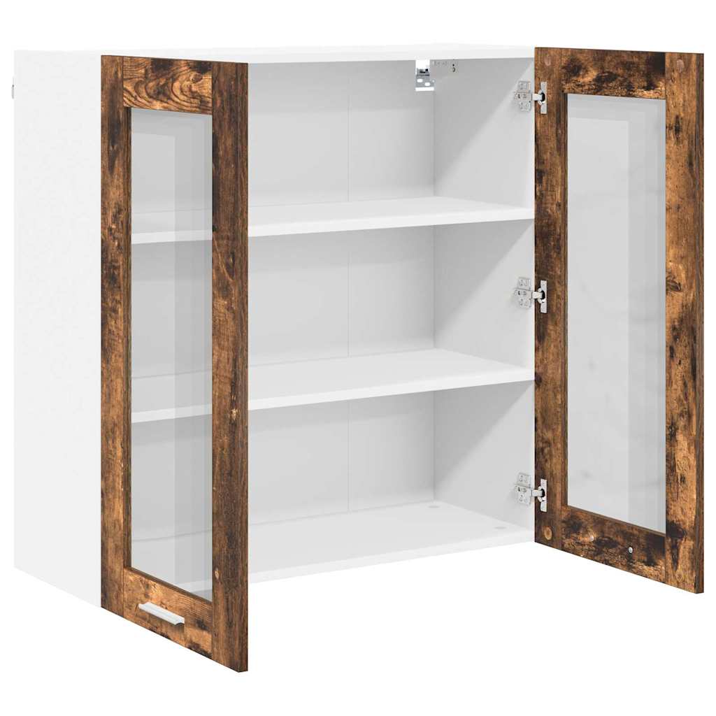 Hanging Cabinet Smoked Oak 80 x 31 x 80 cm Engineered Wood