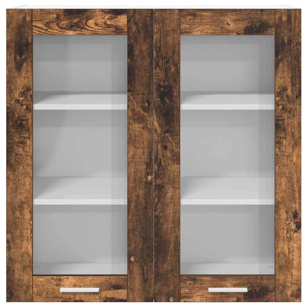 Hanging Cabinet Smoked Oak 80 x 31 x 80 cm Engineered Wood