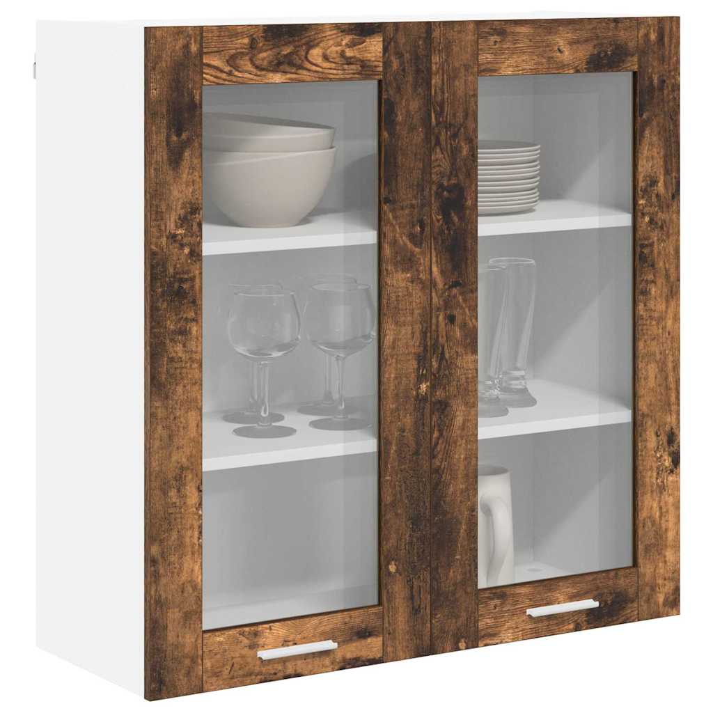 Hanging Cabinet Smoked Oak 80 x 31 x 80 cm Engineered Wood