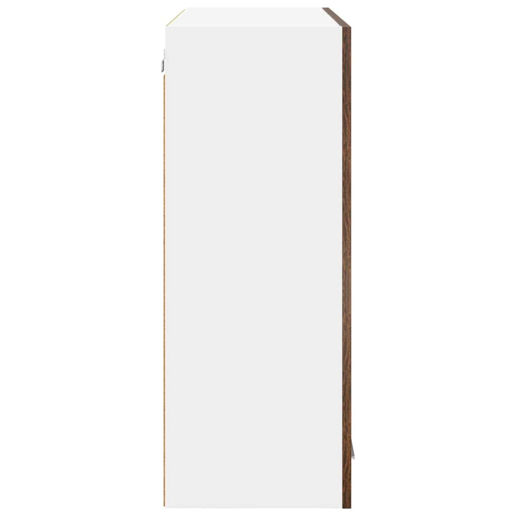 Hanging Cabinet Smoked Oak 80 x 31 x 80 cm Engineered Wood