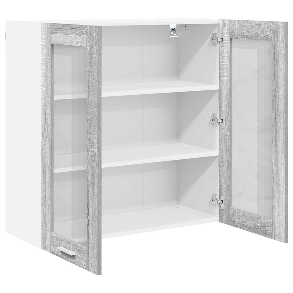 Hanging Cabinet Grey Sonoma 80 x 31 x 80 cm Engineered Wood
