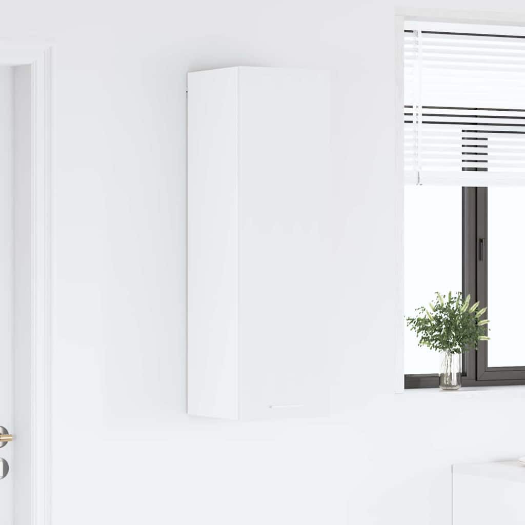 Hanging Cabinet White 30 x 31 x 100 cm Engineered Wood
