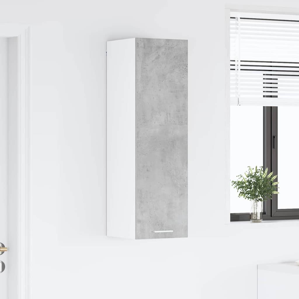 Hanging Cabinet Concrete Grey 30 x 31 x 100 cm Engineered Wood