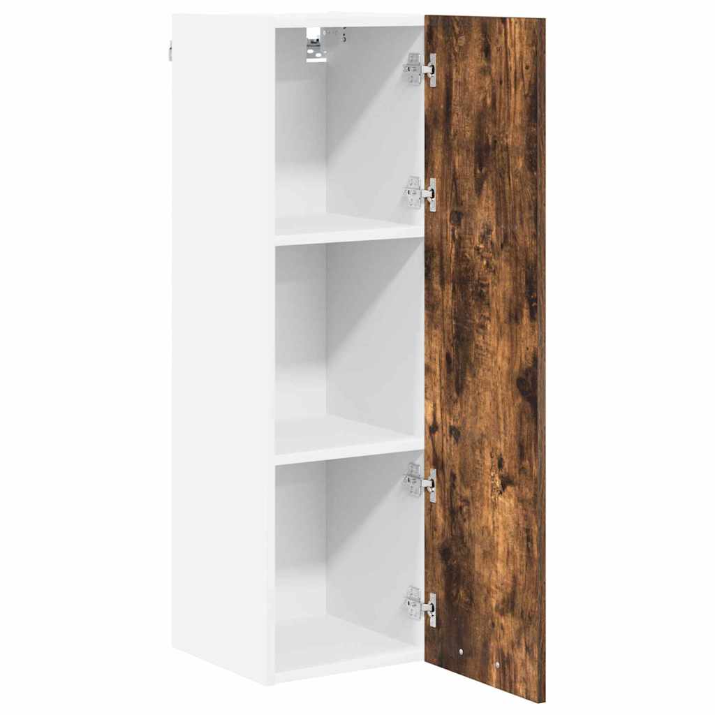 Hanging Cabinet Smoked Oak 30 x 31 x 100 cm Engineered Wood