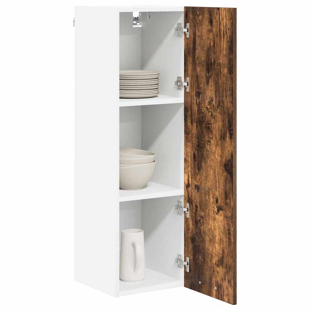Hanging Cabinet Smoked Oak 30 x 31 x 100 cm Engineered Wood