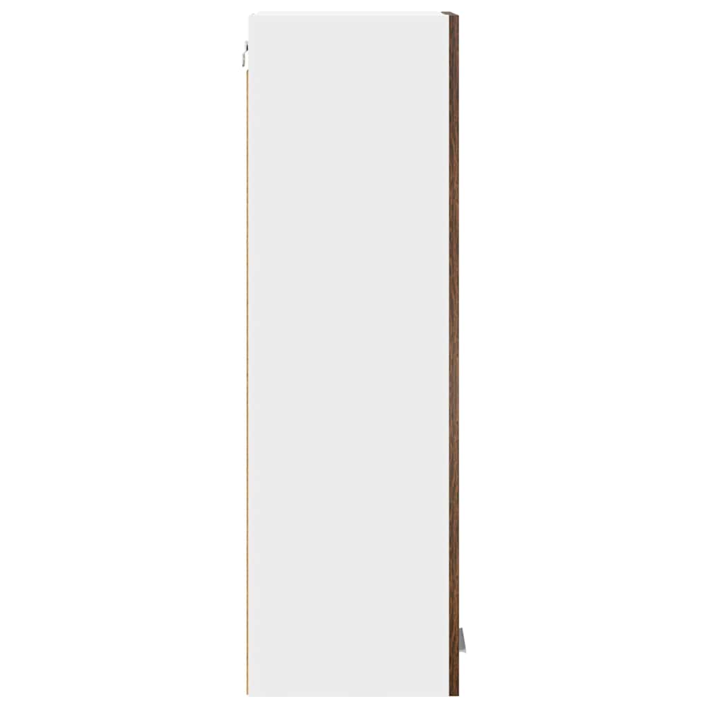 Hanging Cabinet Smoked Oak 30 x 31 x 100 cm Engineered Wood