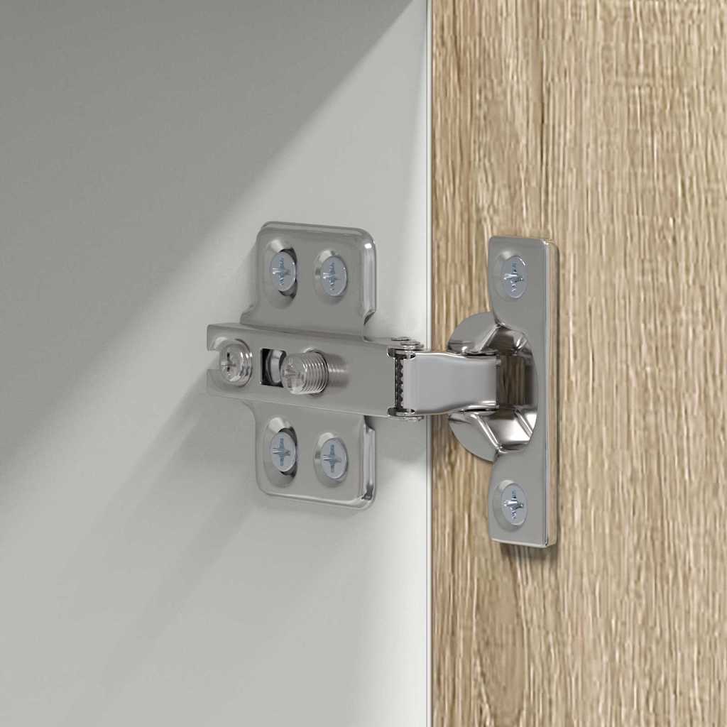 Hanging Cabinet Sonoma Oak and White 50 x 31 x 100 cm