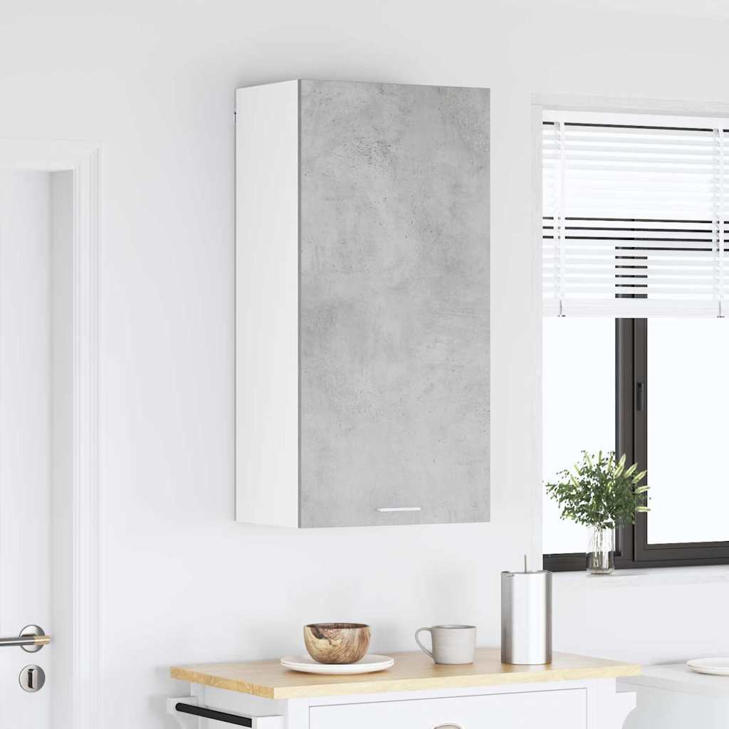 Hanging Cabinet Concrete Grey and White 50 x 31 x 100 cm