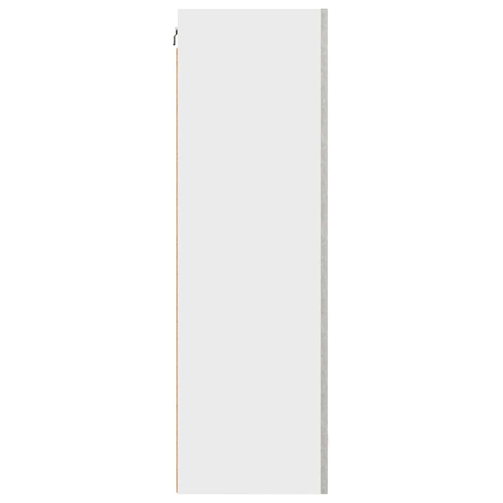 Hanging Cabinet Concrete Grey and White 50 x 31 x 100 cm