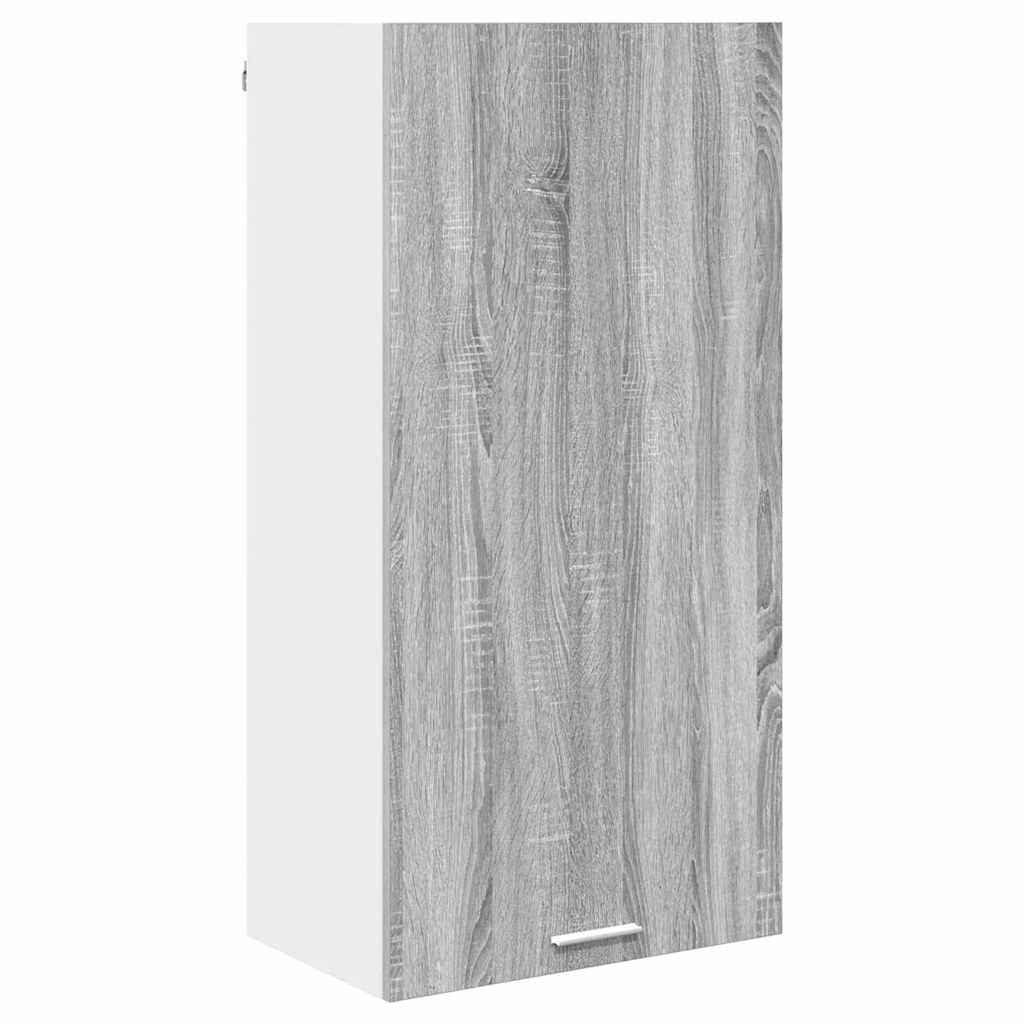 Hanging Cabinet Grey Sonoma and White 50 x 31 x 100 cm
