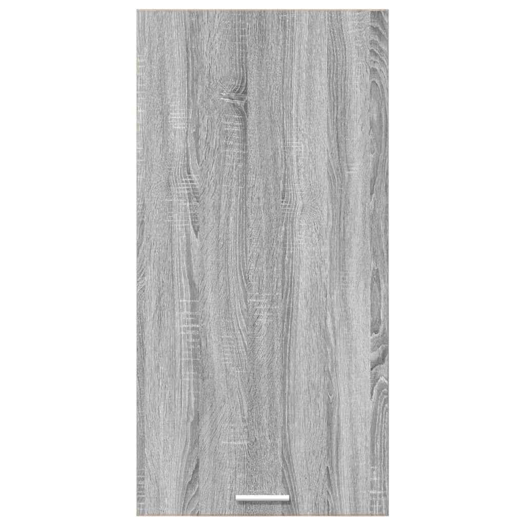 Hanging Cabinet Grey Sonoma and White 50 x 31 x 100 cm