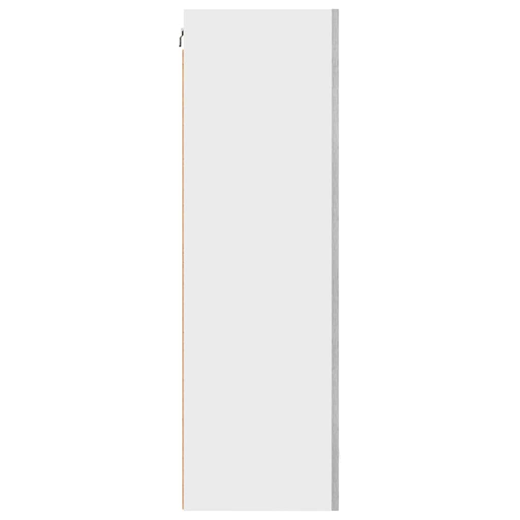 Hanging Cabinet Grey Sonoma and White 50 x 31 x 100 cm