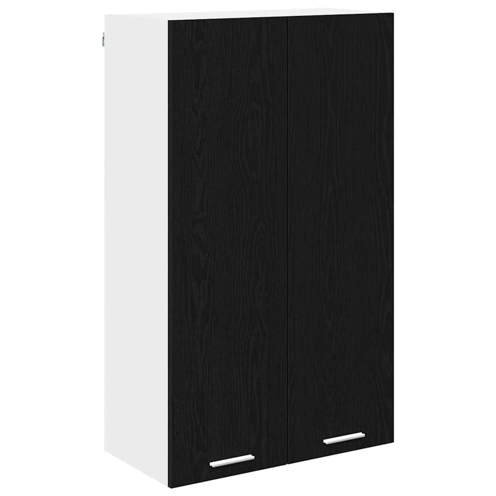 Hanging Cabinet Black Oak 60 x 31 x 100 cm Engineered Wood