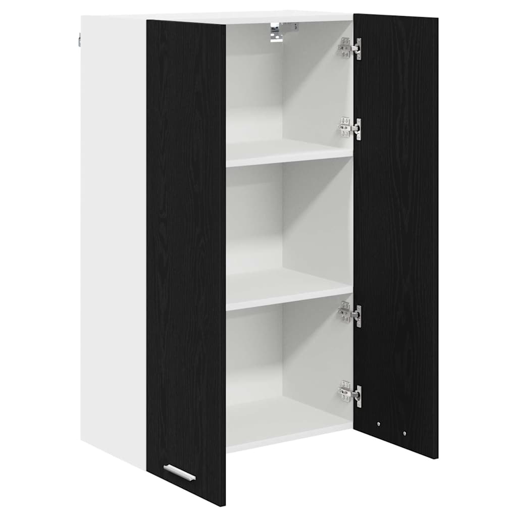 Hanging Cabinet Black Oak 60 x 31 x 100 cm Engineered Wood