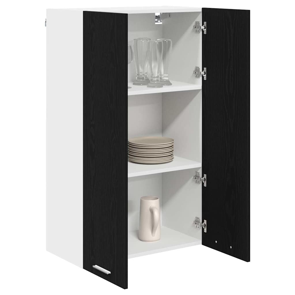 Hanging Cabinet Black Oak 60 x 31 x 100 cm Engineered Wood