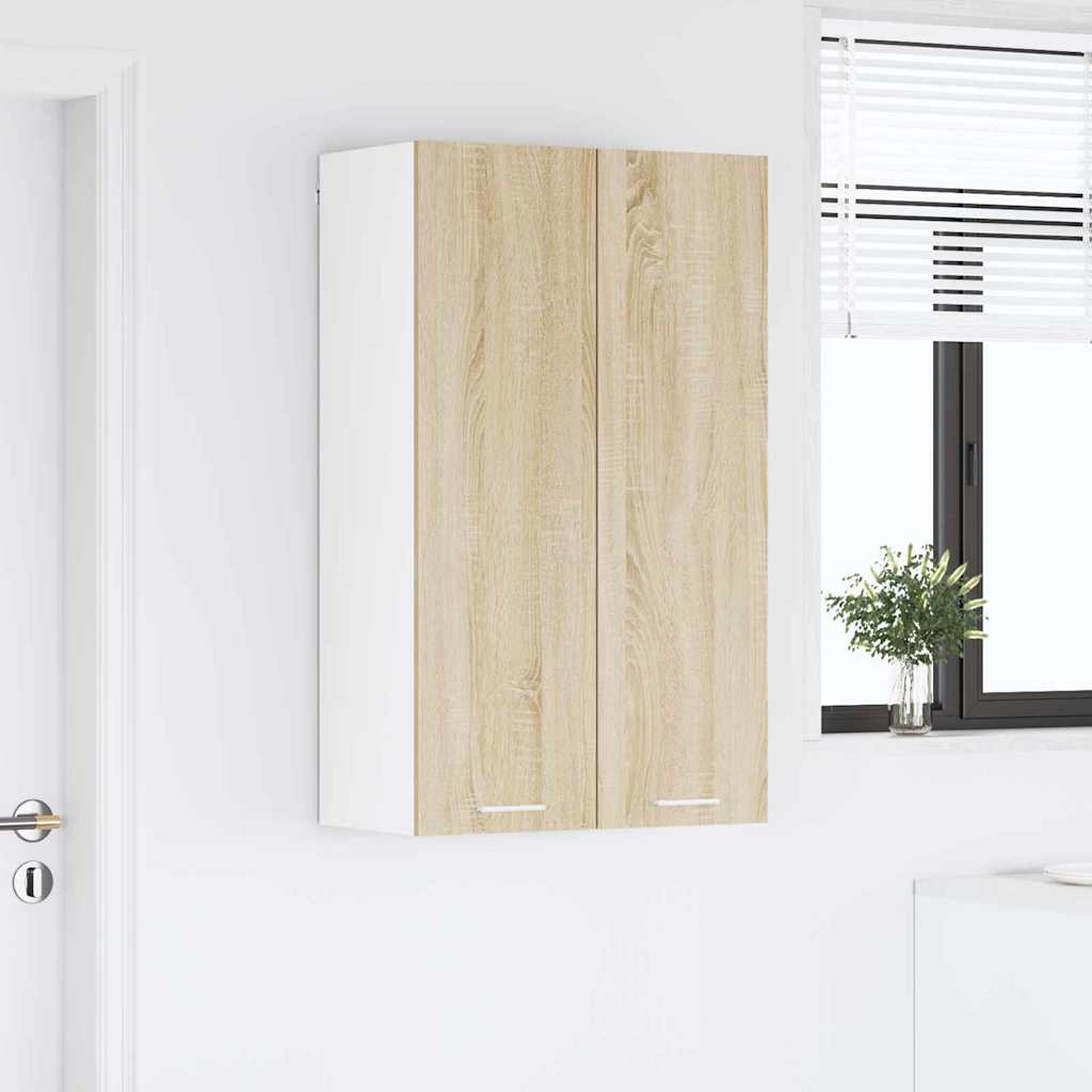 Hanging Cabinet Sonoma Oak 60 x 31 x 100 cm Engineered Wood